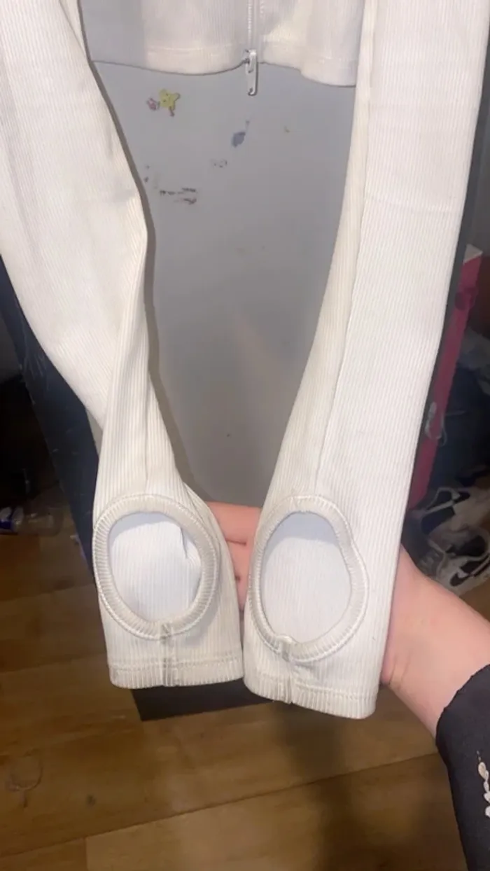Mini veste blanche moulante XXS - photo numéro 2