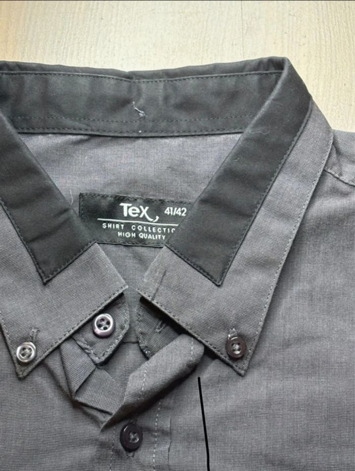 Chemise homme gris anthracite Taille L - photo numéro 3