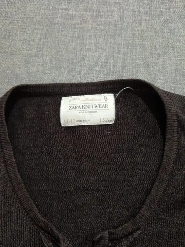 C55 gilet noir Zara 11-12 ans - photo numéro 3