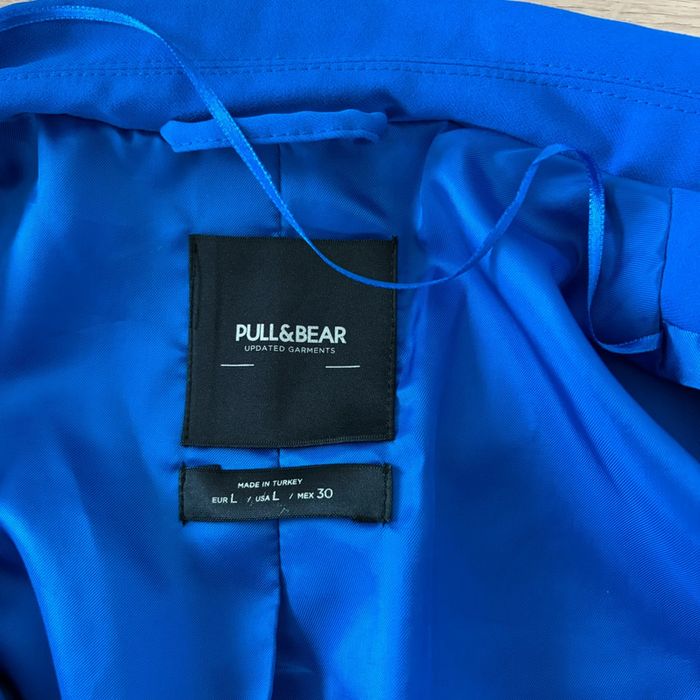 Blazer bleu Pull & Bear – Taille L, neuf sans étiquette - photo numéro 9