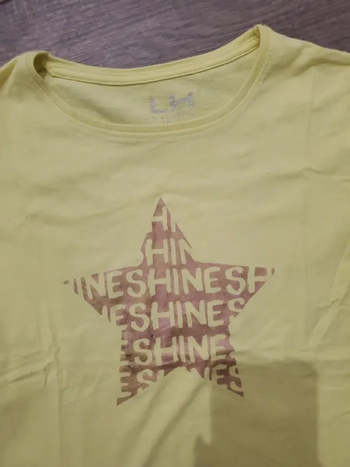 Tshirt imprimé étoile " shine " - La Halle - 10 ans - photo numéro 2