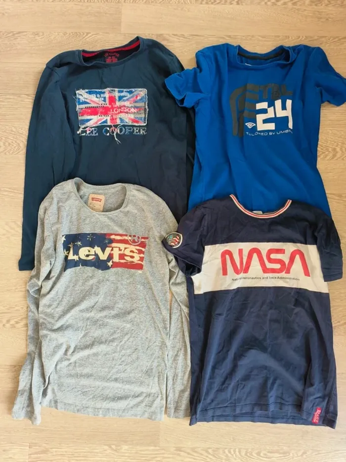 Lot de 11 vêtements garçon taille 16 ans / taille S - photo numéro 2