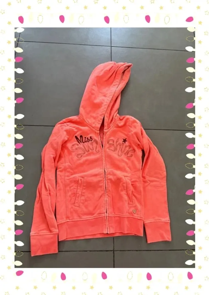 🧡 Gilet à capuche Catimini - Taille 8 ans 🧡 - photo numéro 2