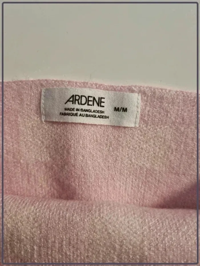 Crop top rose à carreaux - photo numéro 3