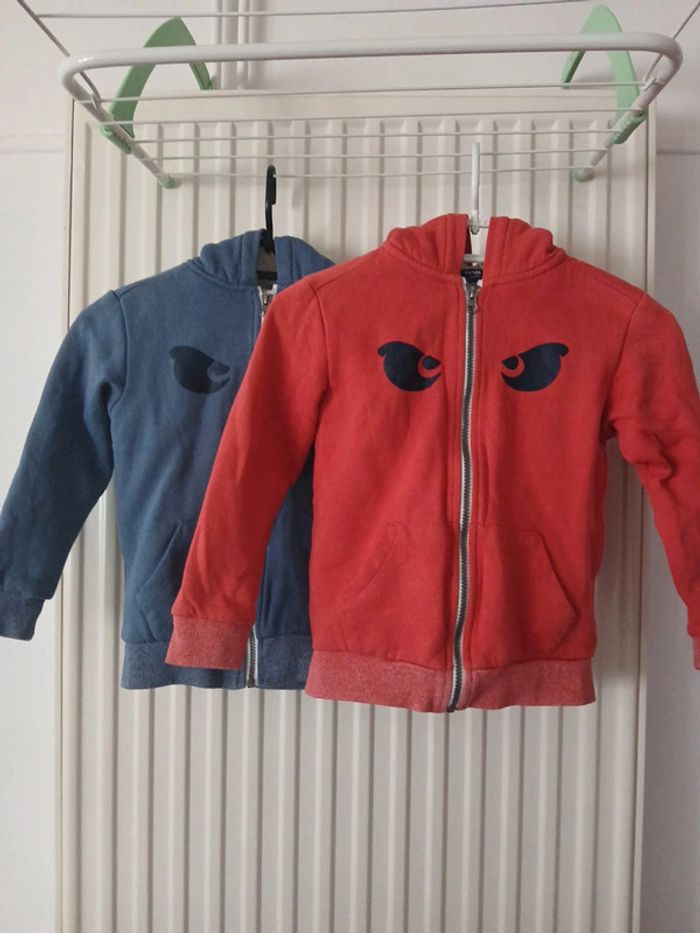 Lot gilets polaire jumeaux