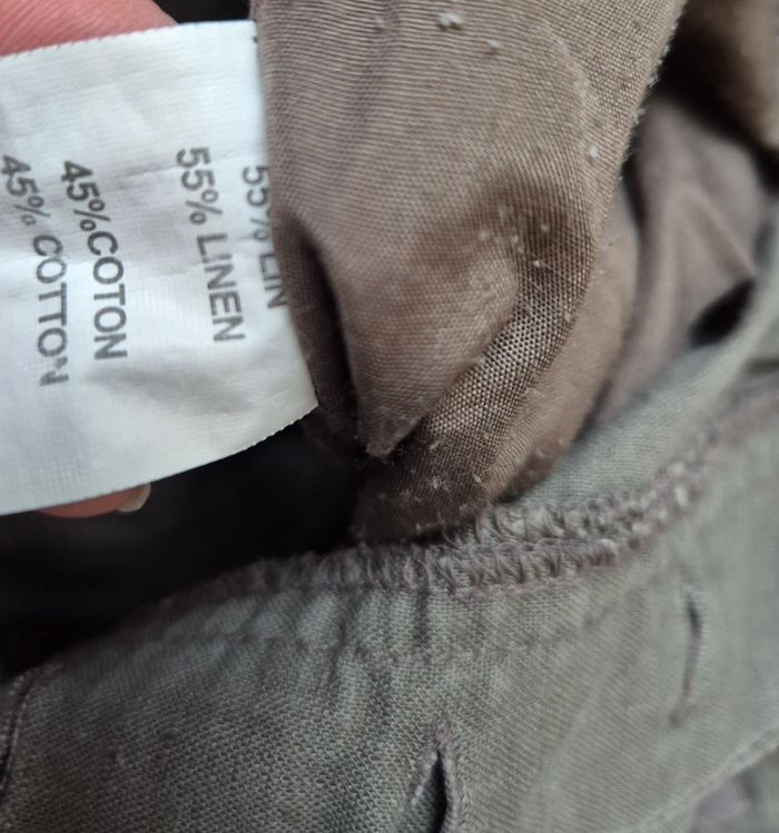 Pantalon homme en lin geographical norway kaki taille xl 42 - photo numéro 6