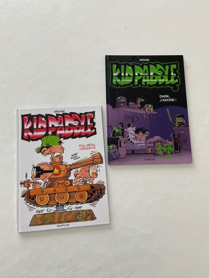 Lot BD Kid Paddle Dark j’adore et Full métal casquette