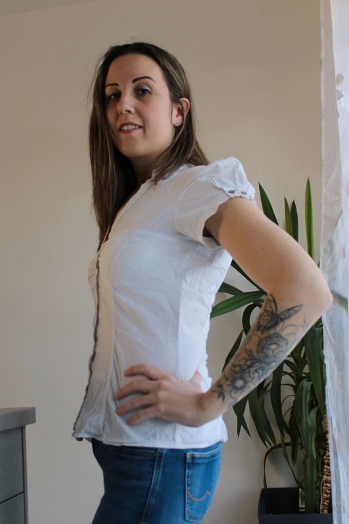 Chemisier blanc taille 38/M - photo numéro 2