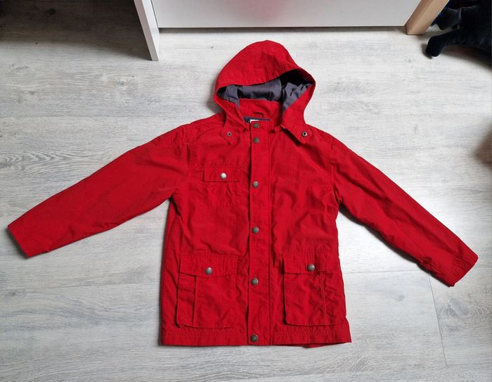 Blouson avec capuche rouge Vertbaudet 10 ans - photo numéro 4