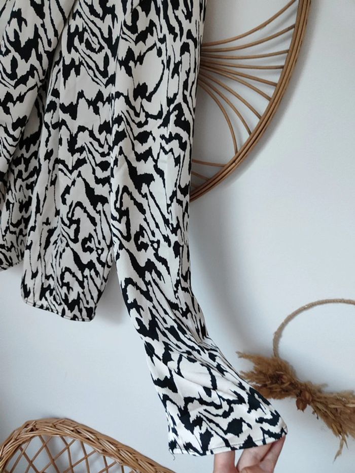 Blouse satinée zèbre - photo numéro 2
