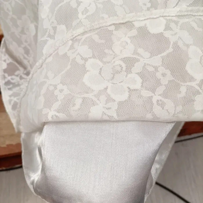 Robe de mariée - Robe sirène dentelle blanche perles – taille M – élégante Taille 43 - A764 - photo numéro 9