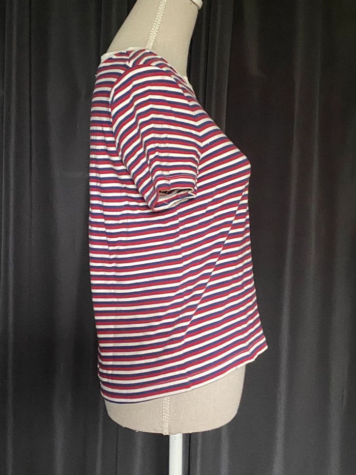T-Shirt façon marinière Monoprix - photo numéro 3