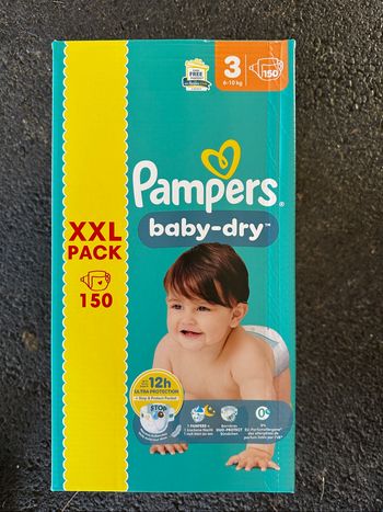Couches Pampers babydry taille 3
