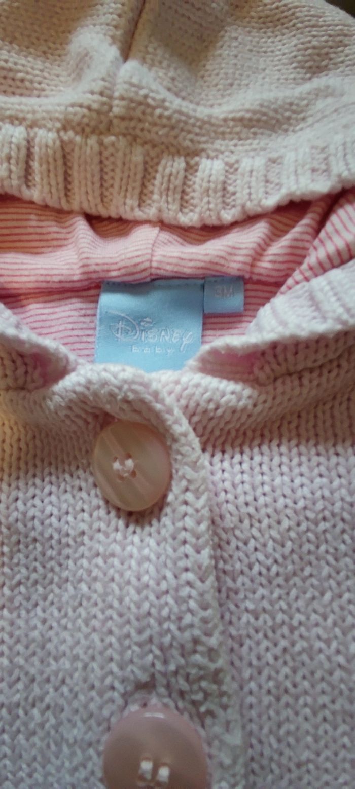 Gilet en coton avec capuche Disney 3 mois - photo numéro 2