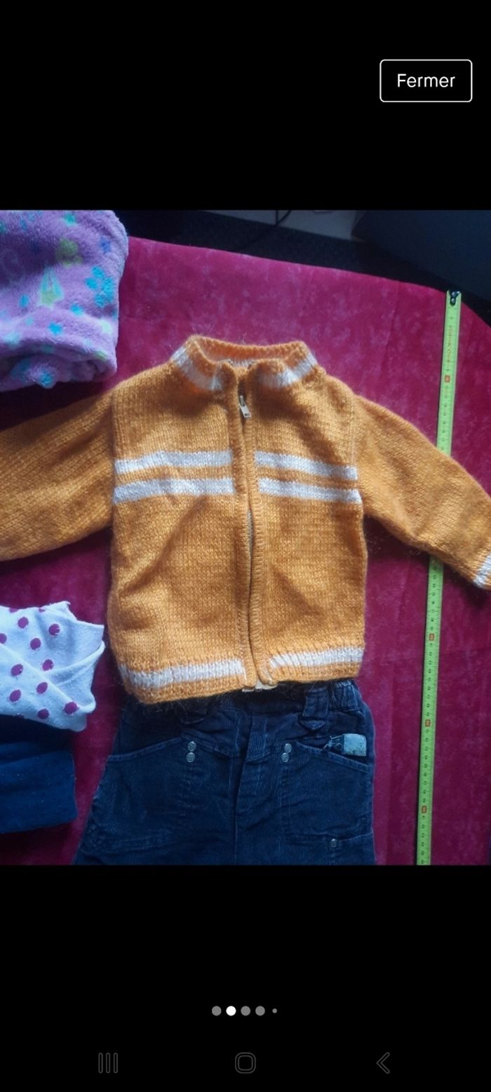 Lot vêtements 3ans pull pantalon chaussons collant - photo numéro 2