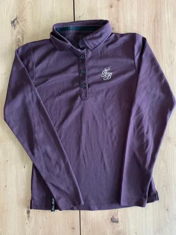 Polo  manches longues violet Felix  Bühler  –  Taille XS –  Très  bon état