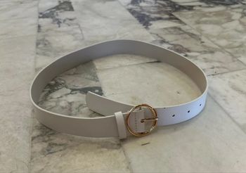 Ceinture blanc et doré – Taille unique - Très bon état