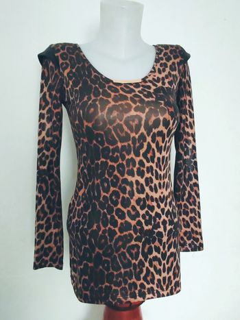 Top Moulant Imprimé Léopard  Taille S