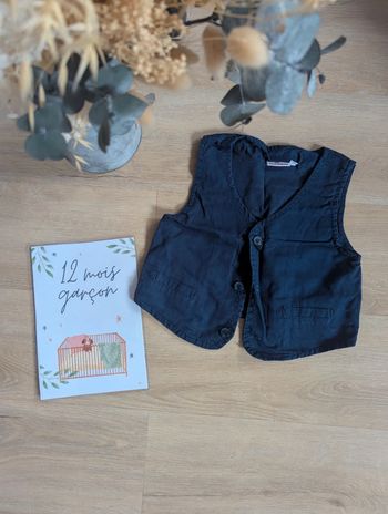 Gilet sans manches costume 12 mois Pommette
