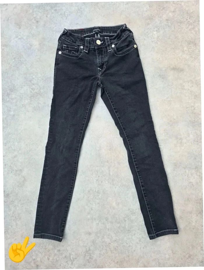 Jean True Religion W32|FR42 coupe skinny noir Femme-Women pan196b - photo numéro 2