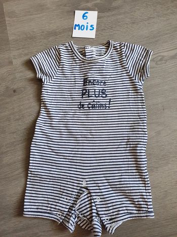 Barboteuse 6mois garçon