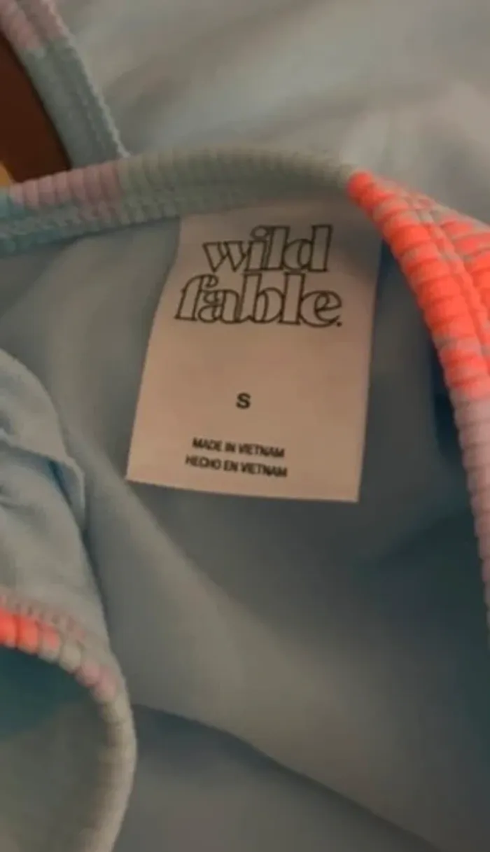 Wild fable ensemble, deux pièces, maillot de bain, multicolore neuf femme taille S - photo numéro 6