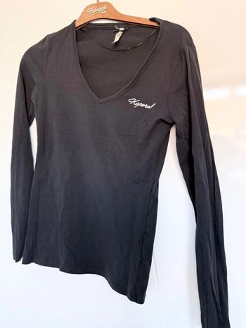 Tee-shirt Kaporal manches longues noir en S
