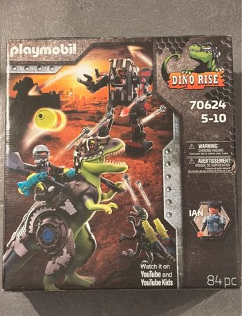 Playmobil 70624  Tyrannosaure et Robot géant