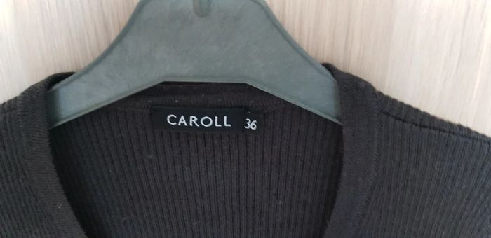 Gilet long marron caroll - photo numéro 3