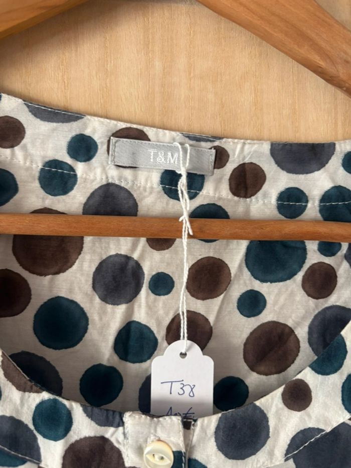 Robe à pois T&M taille 38 - photo numéro 3