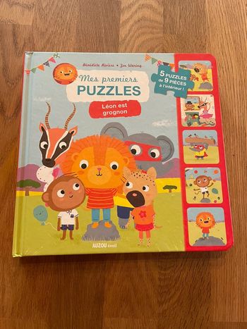 Livre Puzzle Mes premiers puzzles Léon est grognon
