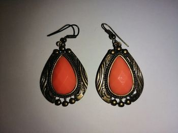 Boucles d'oreilles corail