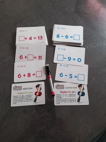 Cartes à additions soustractions