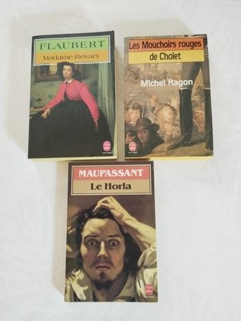 Mme Bovary/ le Horla/les mouchoirs rouges de Cholet