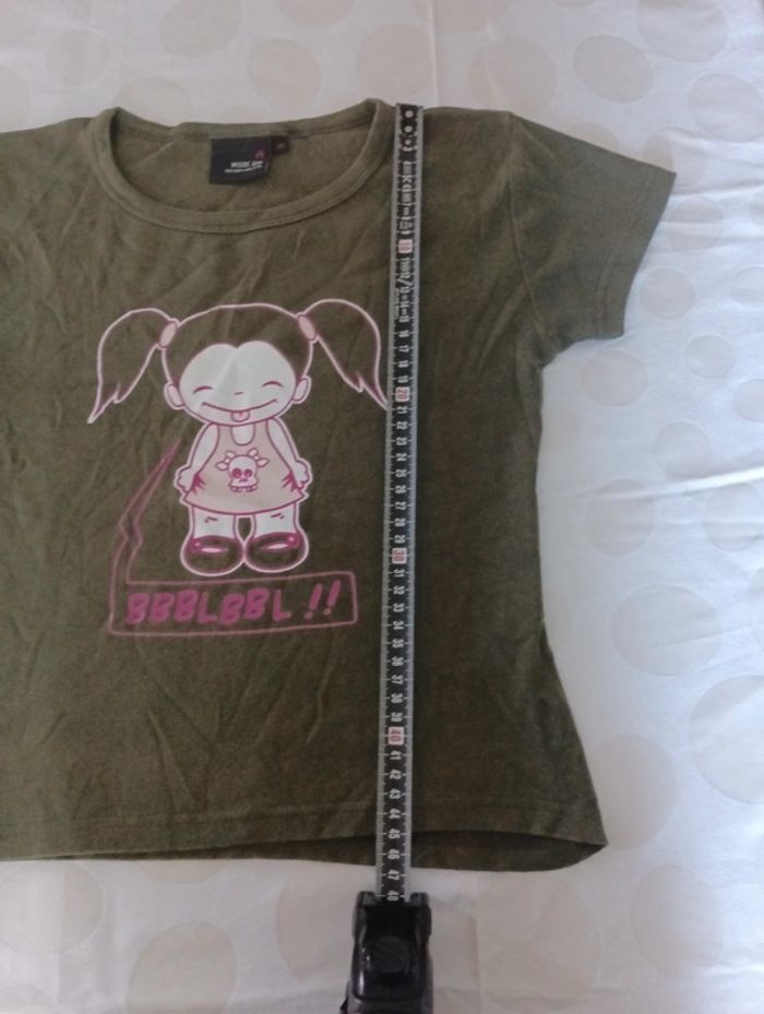 Tee shirt court manches courtes Mystic Girls taille 14 ans rétro vintage manga - photo numéro 6