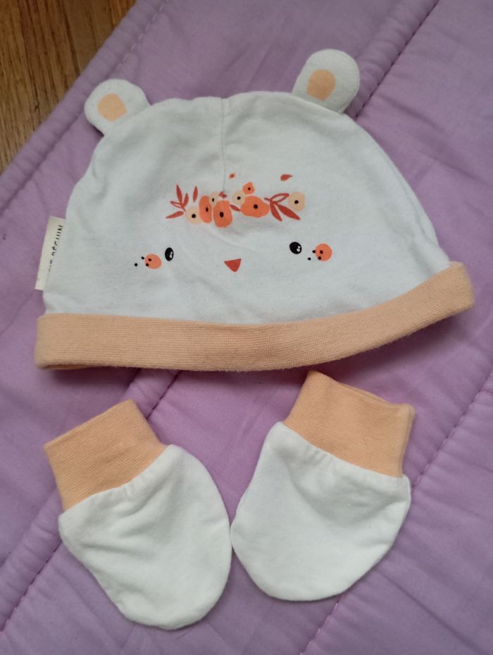 Ensemble pyjama bonnet moufles Petit Béguin - photo numéro 3