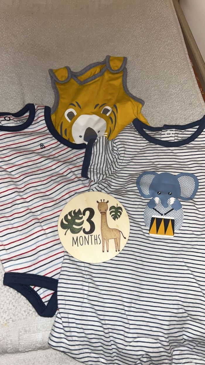 Lots de 3 bodies obaibi