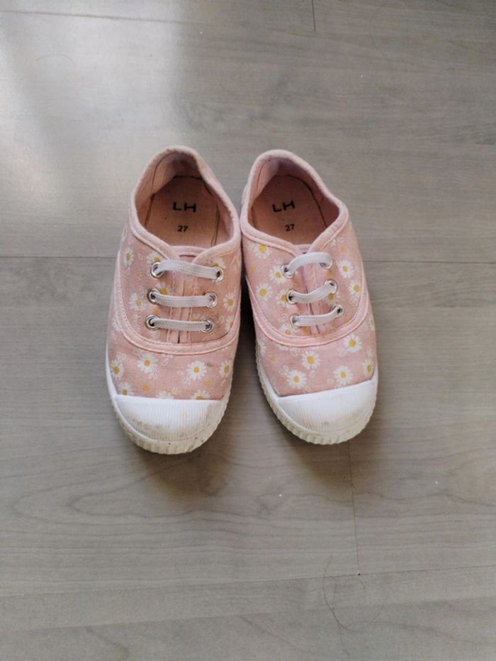 Baskets fleurs