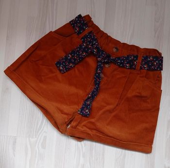 Short velours okaidi 8 ans
