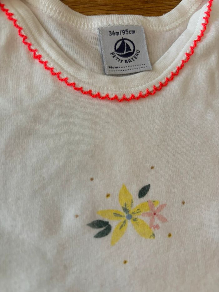 Lot de 3 bodies MC Petit Bateau 36M - photo numéro 3