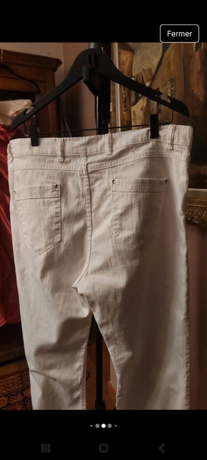 Pantalon femme blanc D'Auvry W 36 fr 46/48 - photo numéro 5