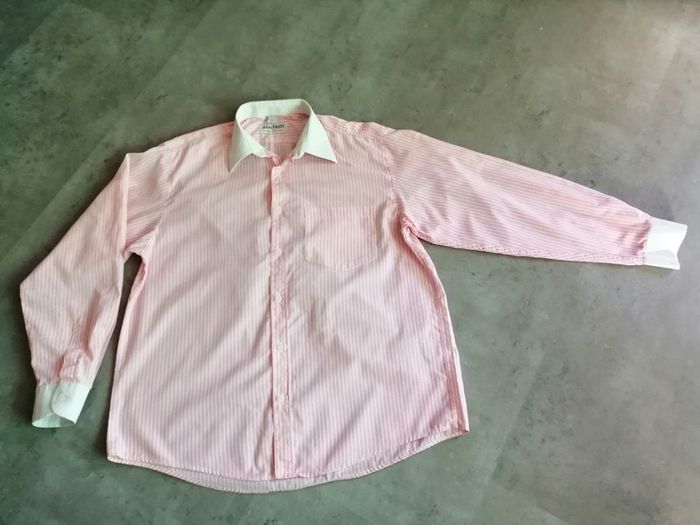 Chemise rayé rose et blanche John Fields