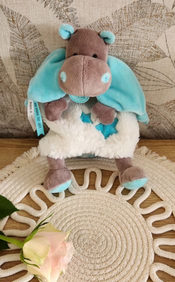 Doudou Lange Bébé Hippopotame Baby Nat