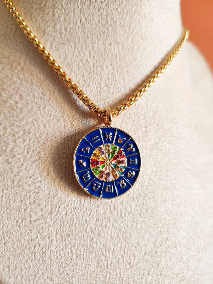Collier double face signes astrologiques - photo numéro 3
