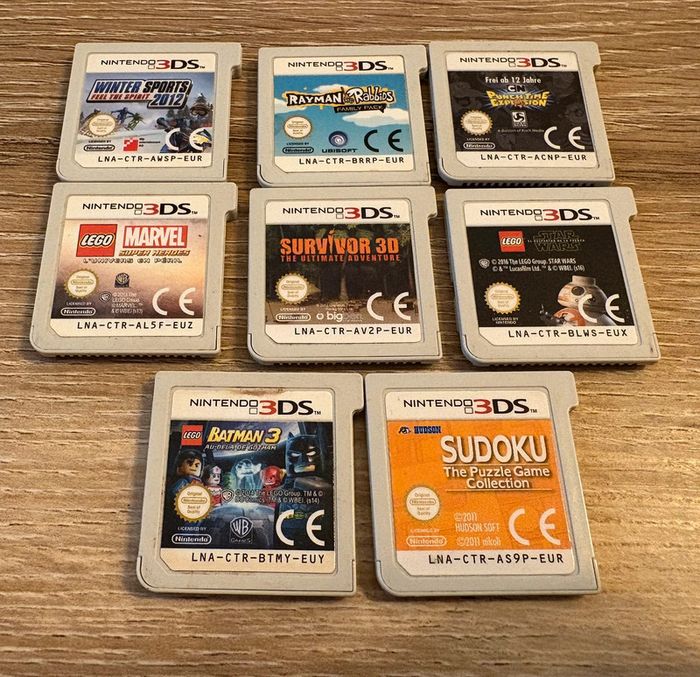Lot de 8 jeux nintendo 3ds