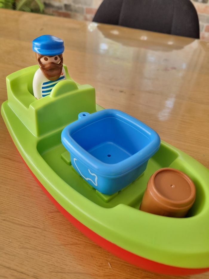Gros bateau de pêche playmobil 1.2.3 complet - photo numéro 4