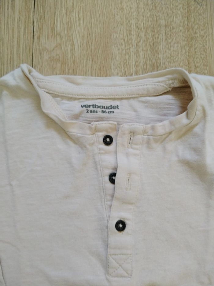 Lot 4 t-shirt manches longues unis 2 ans - photo numéro 3
