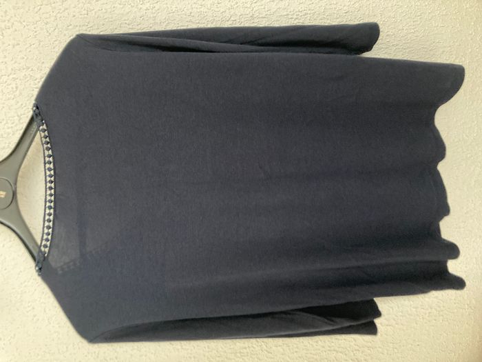Tee-shirt bleu marine manches 3/4 - photo numéro 3