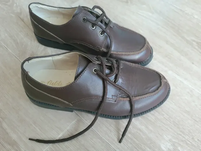 Chaussures de cérémonie marrons taille 34 - photo numéro 5