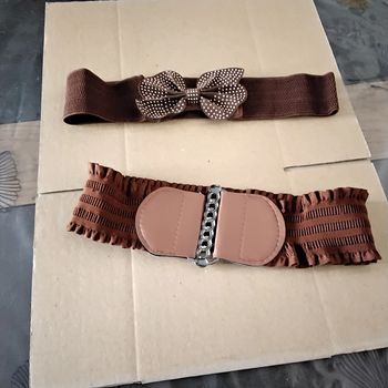 Lot de 2 ceintures femme